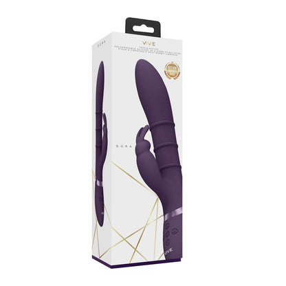 VIVE Sora - Purple 24.2 cm USB Rechargeable Rabbit Vibrator