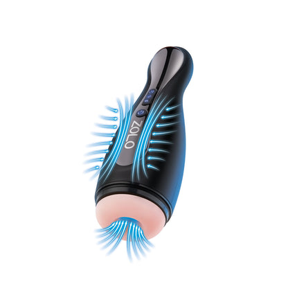 Zolo Blowpin - Flesh USB Rechargeable Auto Sucking and Vibrating Masturbator